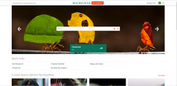 Screenshot of World Book Students database homescreen